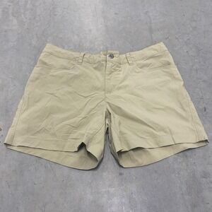 Patagonia Women's Athletic Khaki Shorts Sz 10 Drawstring Outdoor Hiking 5" Nylon
